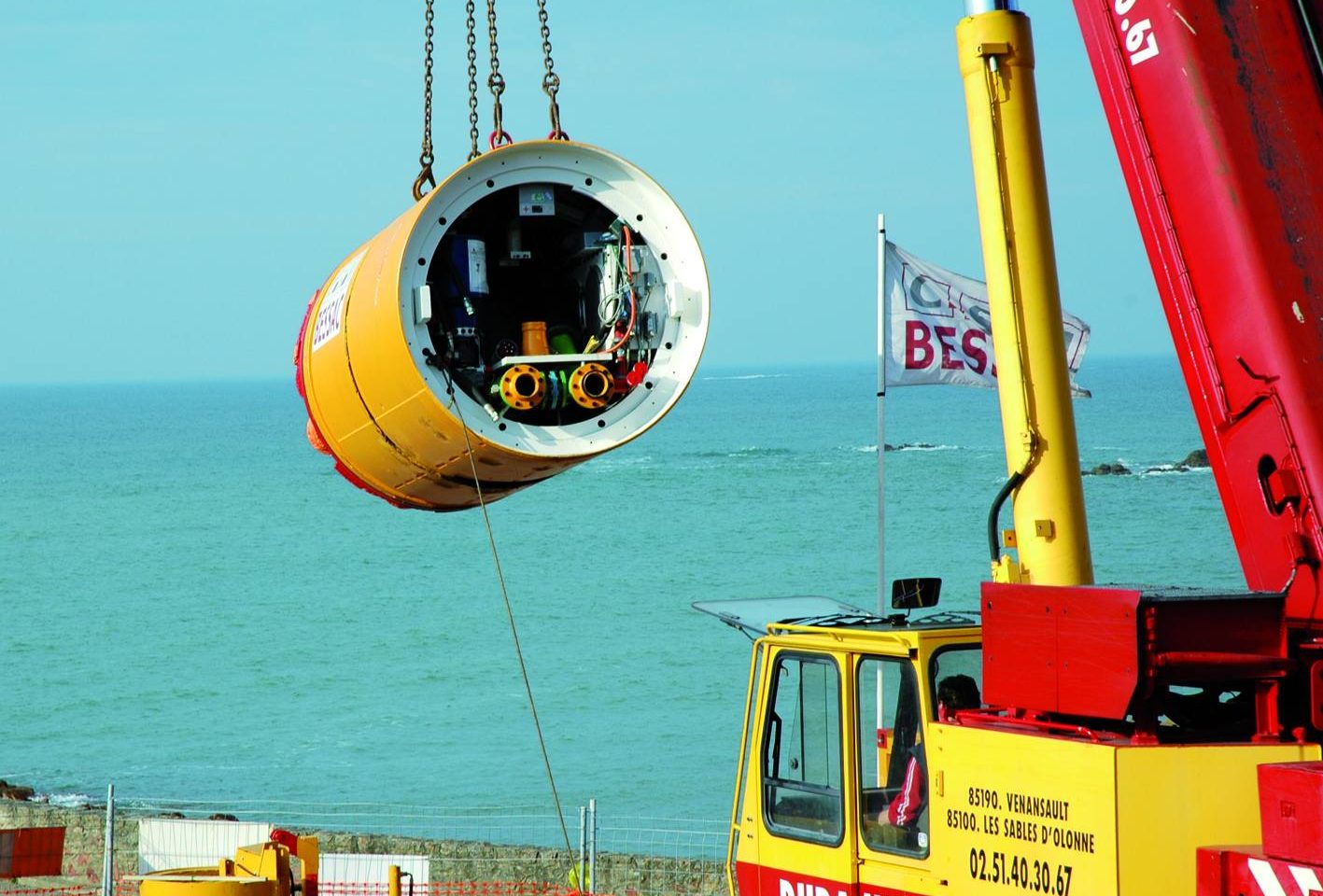 Sables d'Olonne - Emissaire de rejet marin des eaux d'épuration